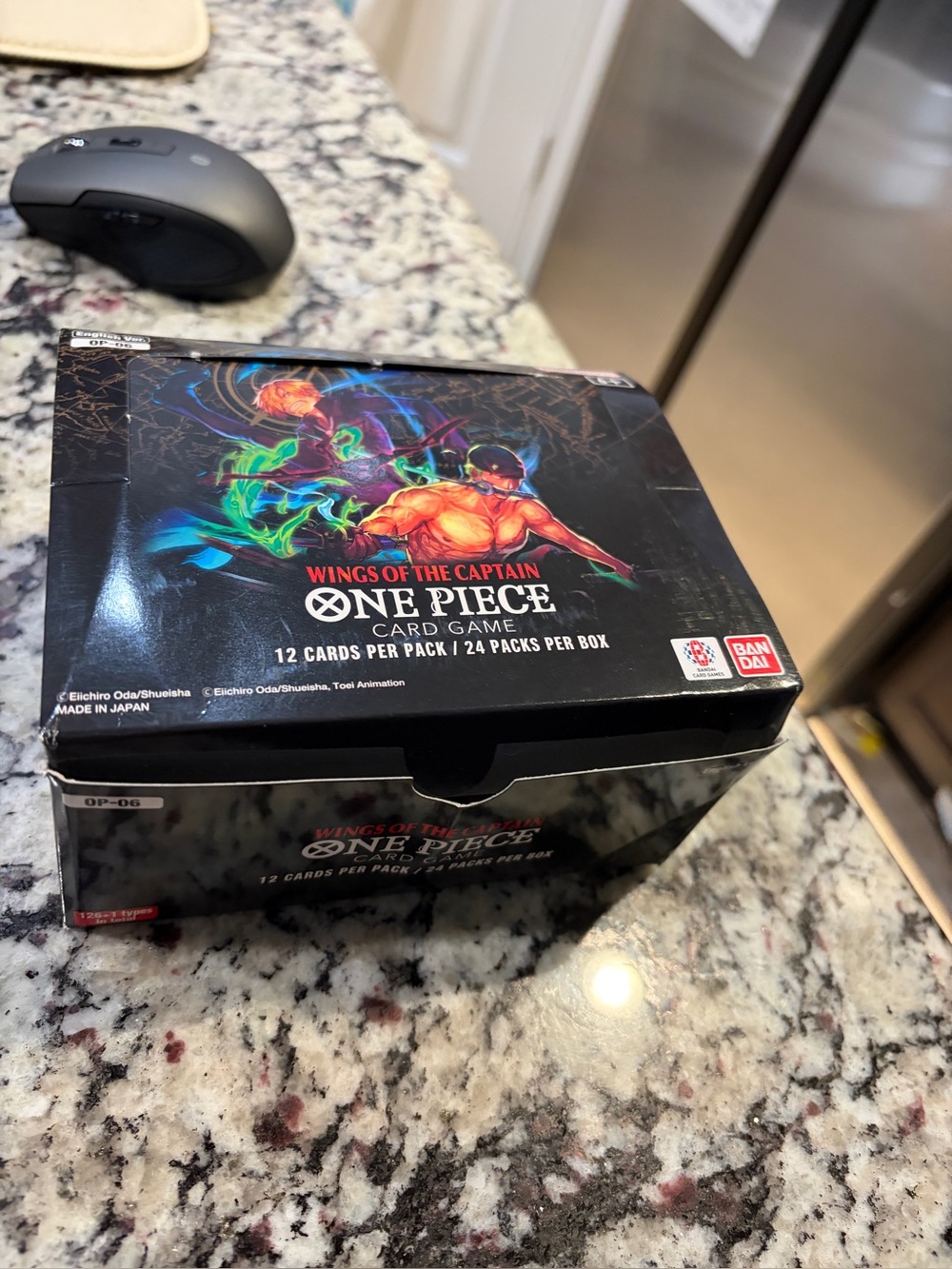 One Piece Wings of the Captain Card Game Box - Black with Colorful Artwork